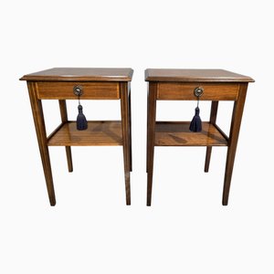 Inlaid Mahogany Side Tables, 1910, Set of 2