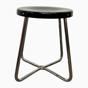 Tubular Stool with Bakelite Seat by Josef Hurka for Lidokov, 1940s
