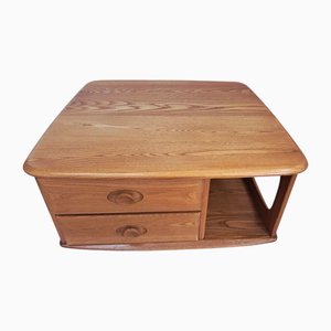 Mid-Century Modern Pandora Couchtisch aus Ulmenholz von Lucian Ercolani für Ercol, 1990er