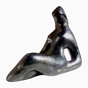 Escultura de mujer de cerámica de forma libre de Accolay, años 50