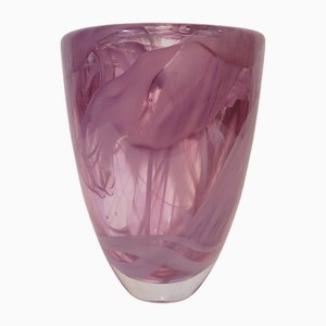 Atoll Vase in Blown Glass by Anna Ehrner for Kosta Boda, 1980s