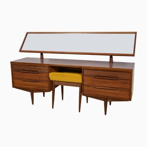 Coiffeuse et Tabouret Mid-Century de White and Newton, United Knigdom, 1960s, Set de 2