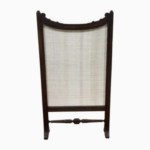 Kaminschirm aus Nussholz