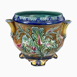 Cache-Pot Art Nouveau en Majolique, 1900s