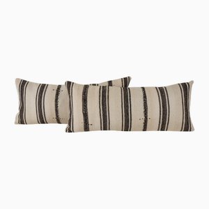 Housses de Coussin Kilim Vintage en Chanvre, Turquie, Set de 2