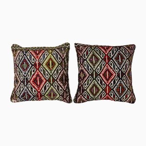 Housses de Coussin Jajim Kilim, Turquie, Set de 2