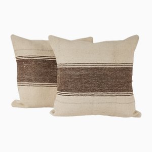 Housses de Coussin Kilim en Chanvre, Turquie, Set de 2