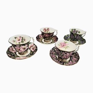 Service à Thé Royal Albert en Porcelaine, Angleterre, 1970s, Set de 8