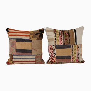 Hand-Embroidered Cushion Covers, Set of 2