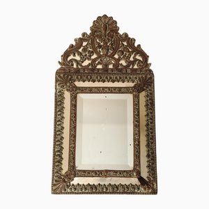 Napoleon III Wall Mirror with Intricate Floral and Scroll Motifs