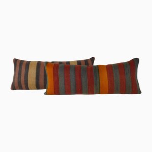 Housses de Coussin Kilim Vintage, Turquie, Set de 2