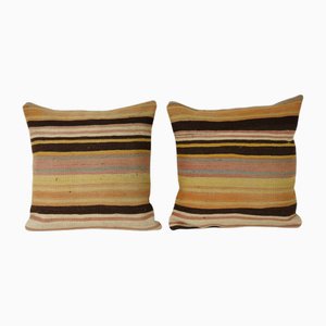 Housses de Coussin Kurdes Brodées à la Main, Set de 2
