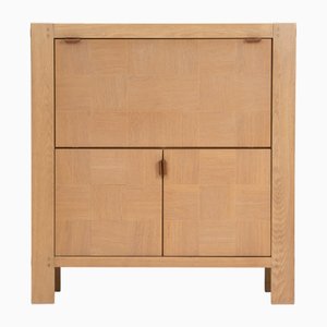 Credenza brutalista in quercia di Frans Defour, anni '70