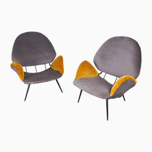 Armchairs attributed to Vittorio Dassi, 1950s, Set of 2