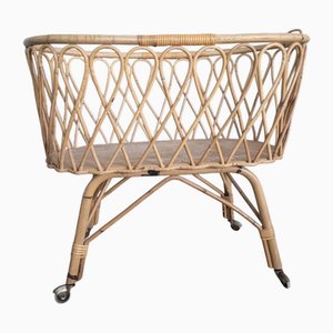 Bamboo Cradle with Wheels