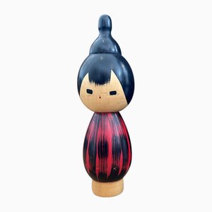 Vintage Sosaku Kokeshi Yukake von Hideo Ishihara, 1960er