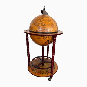 Globe Terrestre Bar Mid-Century