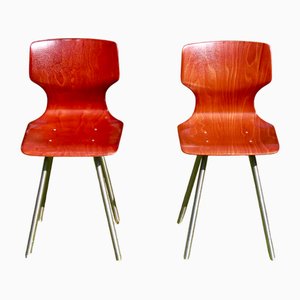 Vintage Scocche Stühle von Adam Stegner für Pagholz, West Germany, 1970er, 2er Set