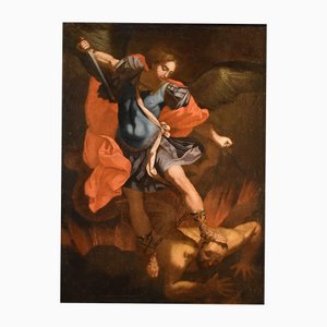 Circle of Guido Reni, Saint Michael the Archangel, 1650, Oil on Canvas