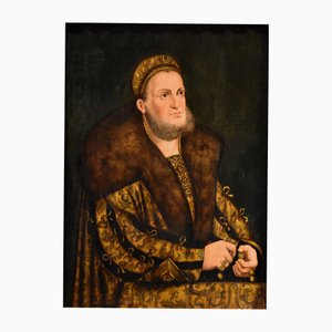 Follower of Lucas Cranach I, Frederick III of Saxony, 19th Century, Oil on Panel