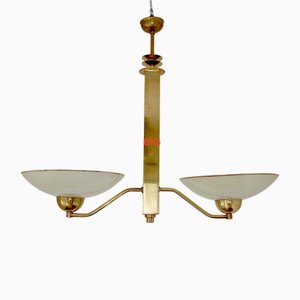 Vintage Art Deco Hängelampe, 1950er