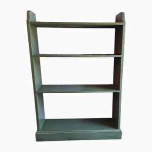 Étagère sur Pied Antique en Pin Laqué Vert, 1890s