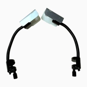 Arbeitslampen mit flexiblen Armen und Klemmen von Targetti Stanley, Italien, 1970er-1980er, 2er Set