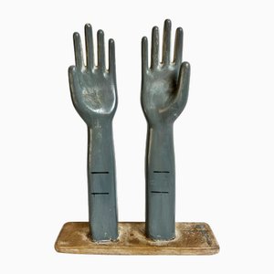 Vintage Wood Glove Mold, 1950s