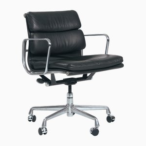 Brown EW418 Softpad Desk Chair by Charles and Ray Eames for Herman Miller