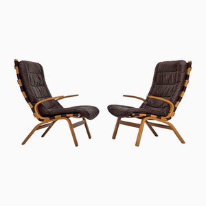 Dänische Vintage Sessel aus Leder von Farstrup Møbler