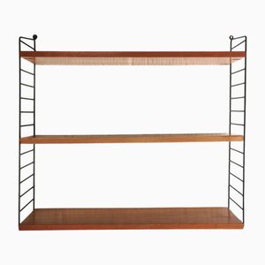 Vintage String Wall Shelf by Kajsa & Nils Strinning, 1960s