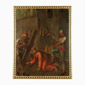 Jesus Falls During the Way of the Cross, Oil on Canvas