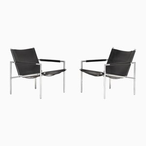 Martin Visser zugeschriebene SZ02 Sessel für 't Spectrum, Niederlande, 1960er, 2er Set
