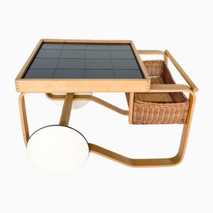 Mid-Century Modern Modell 900 Servierwagen von Alvar Aalto für Artek, 1950er