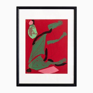 Lithographie sur Papier Marino Marini, Composition, 1970