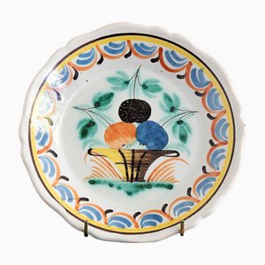 Assiette à Fruits en Faïence de Nevers, Début du 19ème Siècle