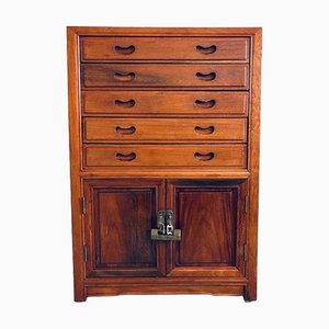 Vintage Chinese Wooden Chest of Drawers, 1950s
