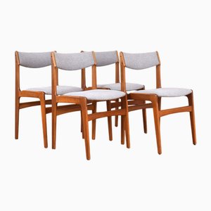 Dänische Mid-Century Teak Esszimmerstühle von Erik Buch, 1960er, 4er Set