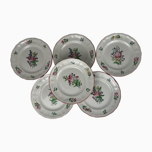 Réverbère Dessert Plates from KG Luneville, 1950s, Set of 6