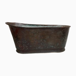 Viktorianische Badewanne mit Badewanne aus Kupfer, 1890