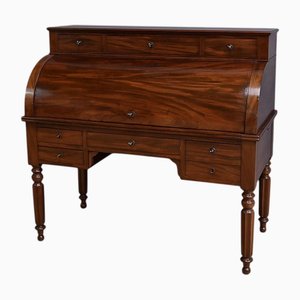 Restoration Mahogany Cylinder Desk, Early 19th Century