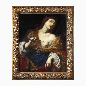 Giovanni Domenico Ferrucci, Der Tod der Kleopatra, Öl auf Leinwand, 17. Jh., gerahmt