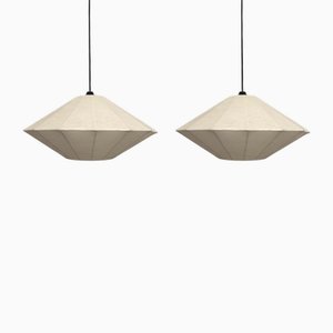Postmoderne Österreichische Cocoon Hängelampen von Eglo Leuchten, 1990er, 2er Set