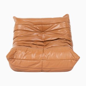 Poltrona Togo vintage in pelle di Michel Ducaroy per Ligne Roset, anni '70