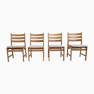Esszimmerstühle aus Eiche von Kurt Østervig für KP Møbler, 1960er, 4 . Set