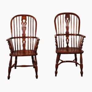 Antike englische Windsor Sessel Set