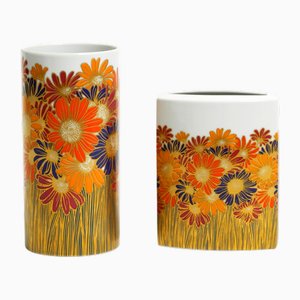 Vases en Porcelaine par Rosamonde Nairac pour Rosenthal Studio-Line, 1980s, Set de 2