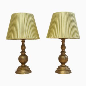 Dänische Vintage Tischlampen, 1970er, 2er Set