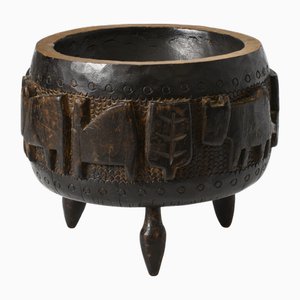 Polnische Folk Art Holzschale von Cepelia, 1960er