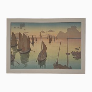 Henri Rivière, Le Coucher de Soleil, Lithograph